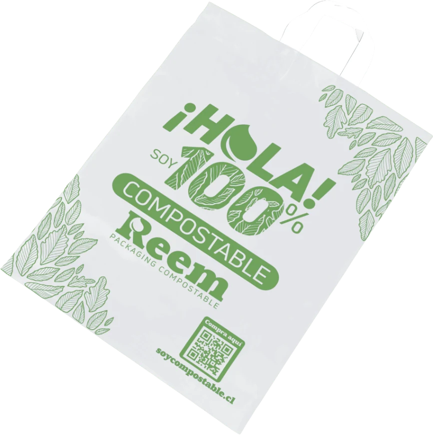 Bolsas con Asas compostables de Reem