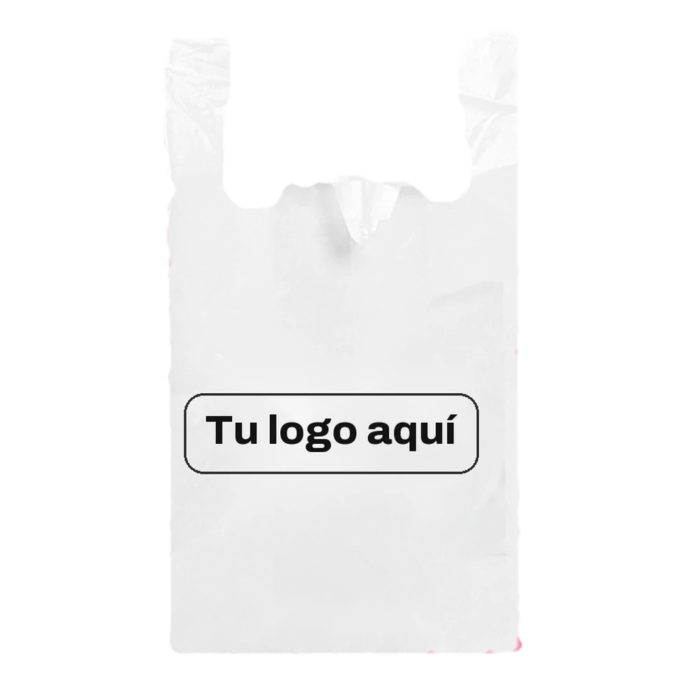 Bolsa camiseta 32×40 compostable de Reem